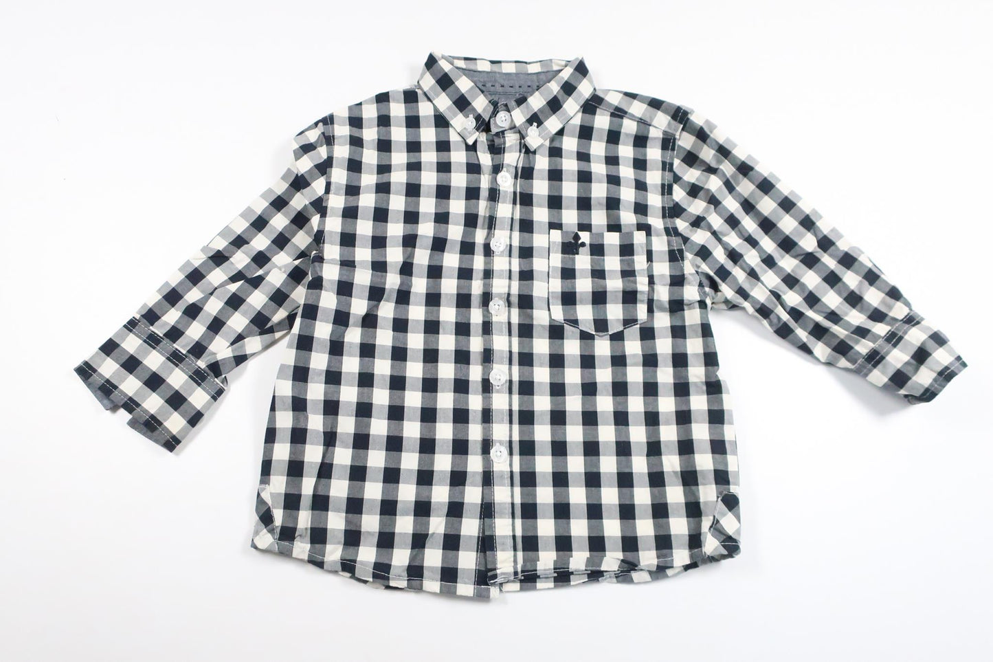 Checked shirt from Lager 157 - Size 90 - Navy blue
