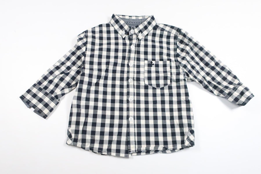 Checked shirt from Lager 157 - Size 90 - Navy blue