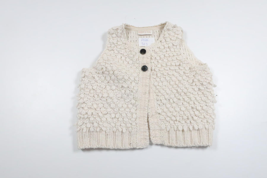 Cardigan/Vest from Lindex - Size 68/74 - Off-white