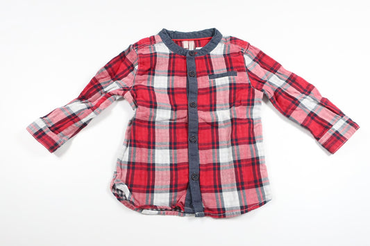 Checked shirt from Orchestra - Size 68/74 - Red