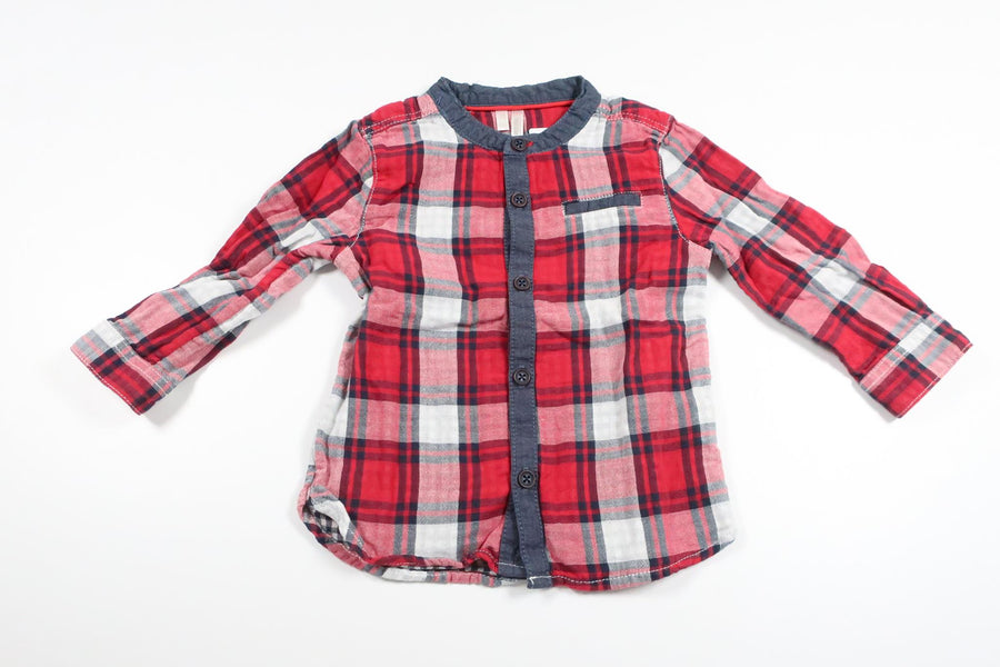 Checked shirt from Orchestra - Size 68/74 - Red