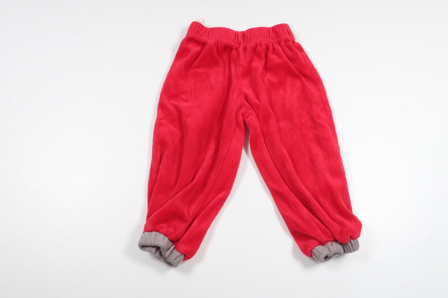Santa pants in fleece from Kappahl - Size 74/80 - Red