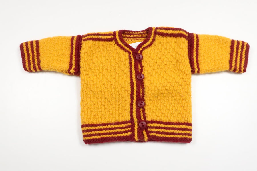 Hand-knitted cardigan from Unknown - Size 56/62 - Yellow