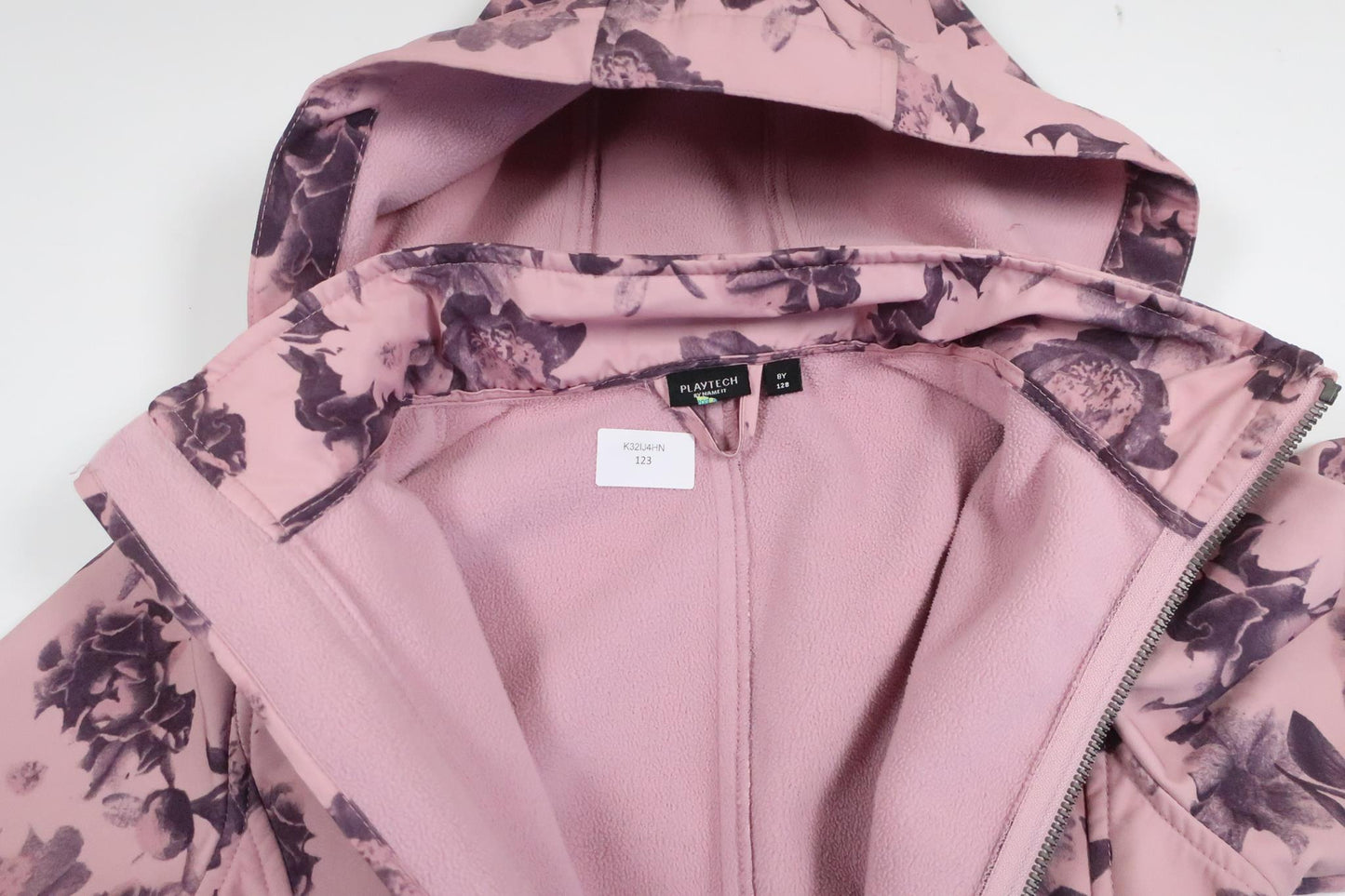 Softshell jacket/long coat from Name It - Size 128 - Pink