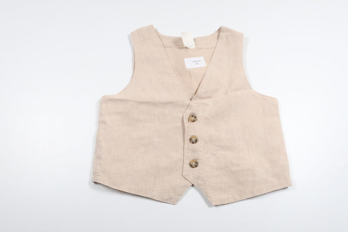 Suit vest in linen mix from H&amp;M - Size 80 - Beige