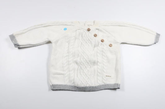 Knitted sweater from Newbie - Size 62 - White