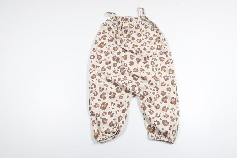 Leopard-print jumpsuit from Unknown - Size 74/80 - Beige