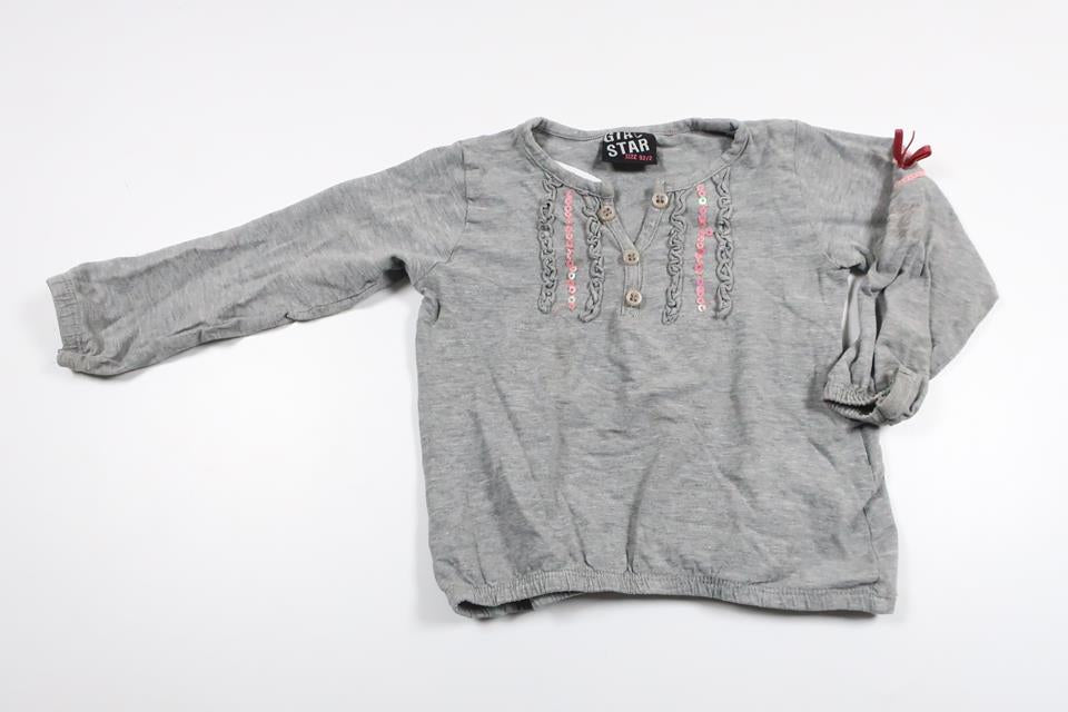 Sweater from Girl Star - Size 92 - Grey