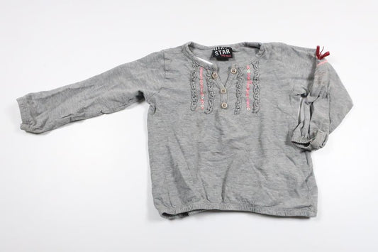 Sweater from Girl Star - Size 92 - Grey