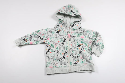 Hooded jacket from H&M - Size 74 - Grey