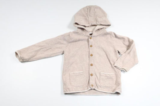 Knitted hoodie from Lupilu - Size 74/80 - Beige