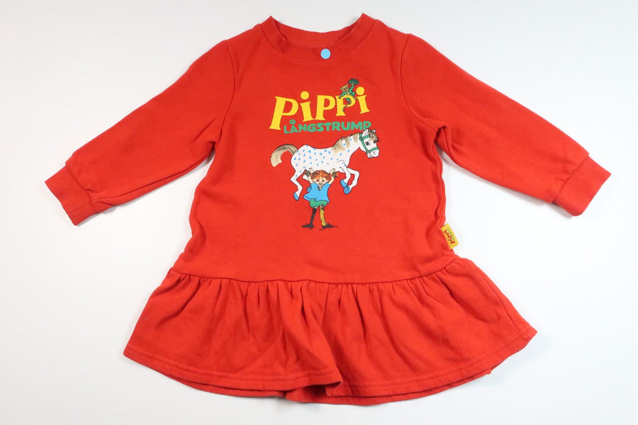 Dress from Pippi Longstocking - Size 86/92 - Red