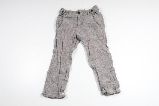 Linen mix trousers from Lindex - Size 86 - Grey