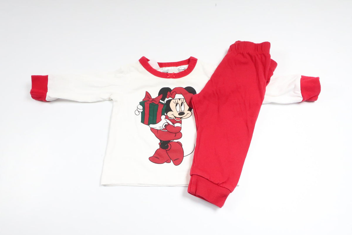 Two-piece pajamas with Minnie/Christmas motif from H&amp;M - Size 62 - White