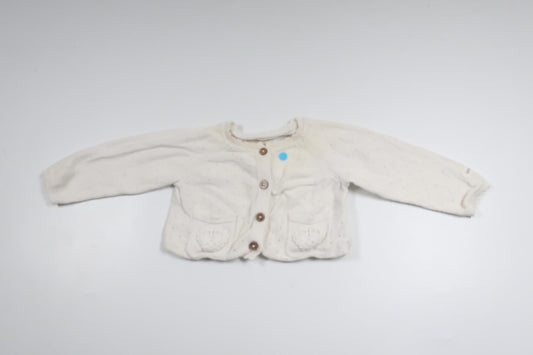 Knitted cardigan from Newbie - Size 62 - White