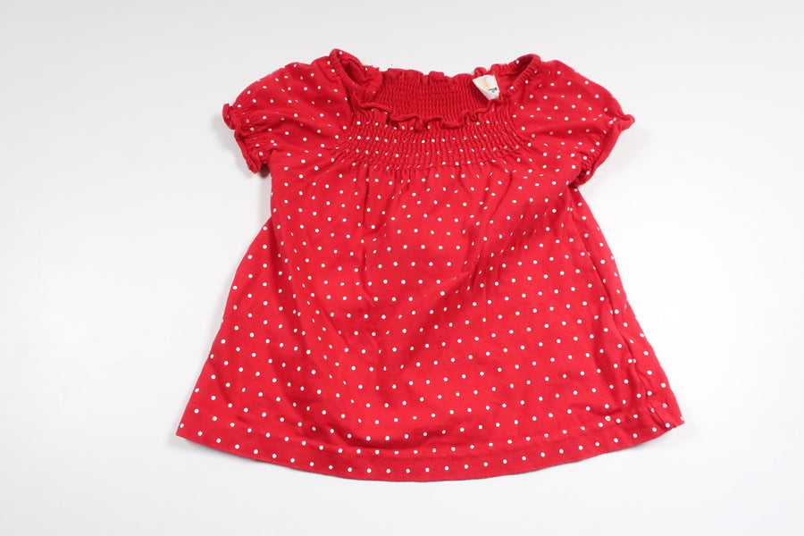Polka dot tunic from Lindex - Size 62 - Red