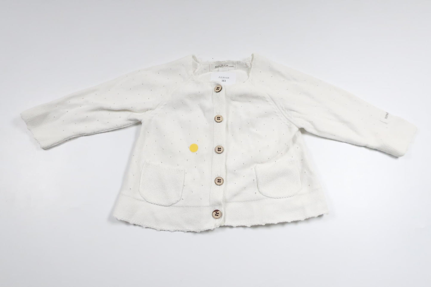Knitted cardigan from Newbie - Size 62 - White