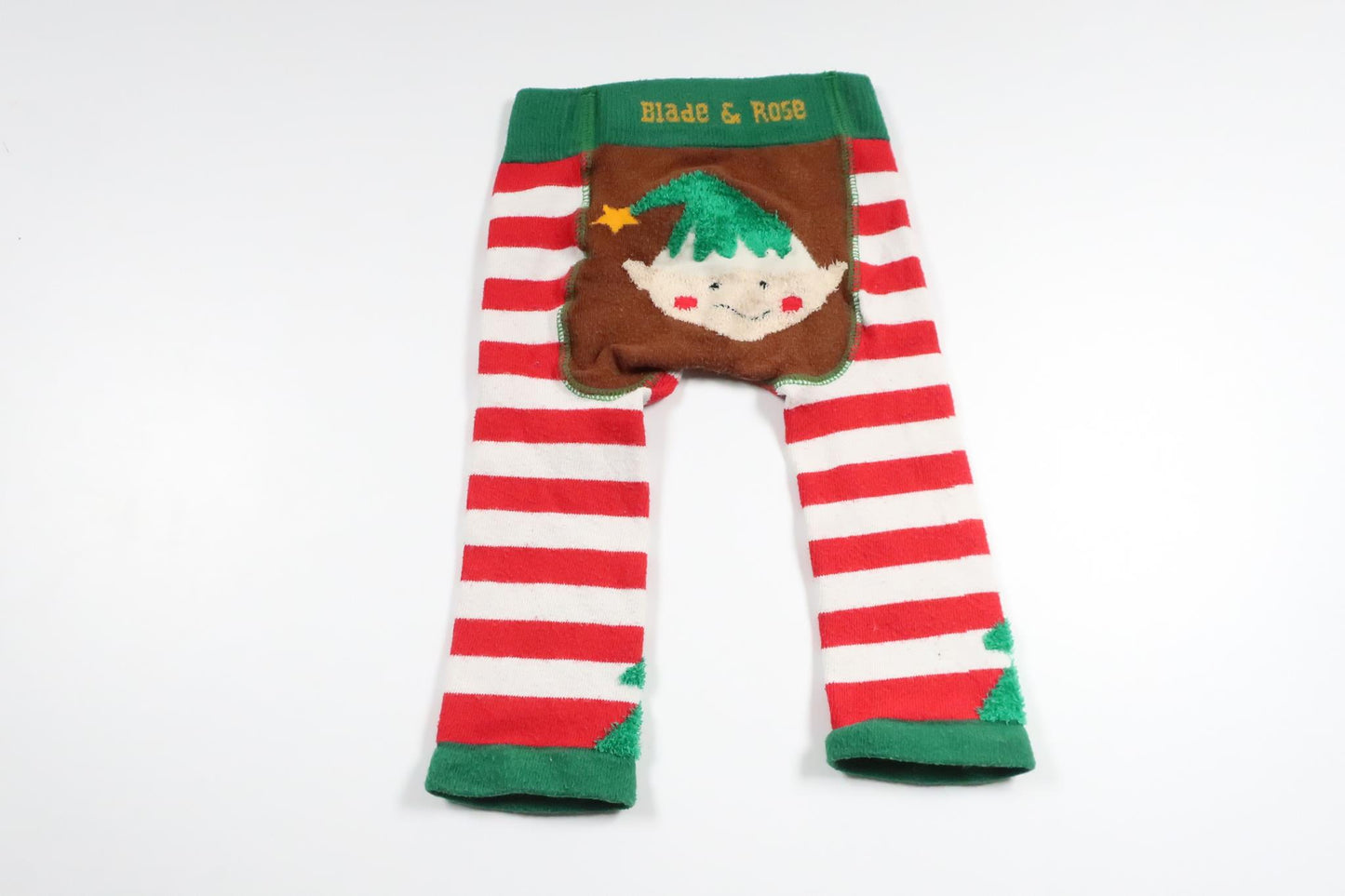 Striped tights with Christmas motif from Blade &amp; Rosé - Size 74/80 - Multi