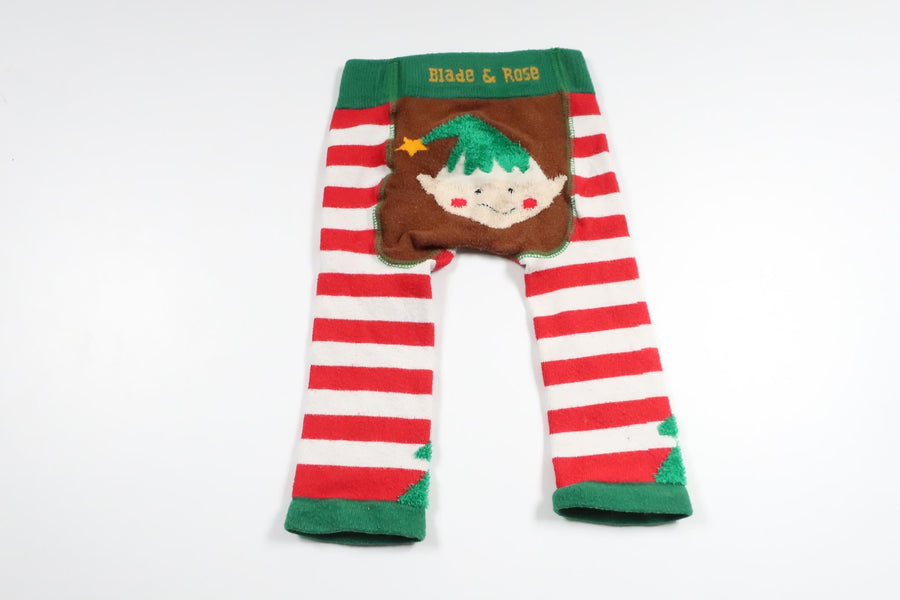 Striped tights with Christmas motif from Blade &amp; Rosé - Size 74/80 - Multi