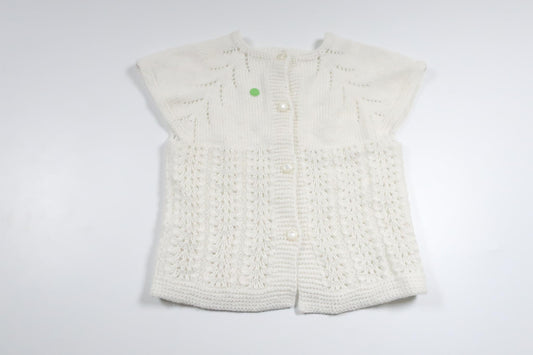 Home-knit sweater from Unknown - Size 80/86 - White