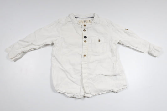 Linen mix shirt from H&amp;M - Size 80 - White