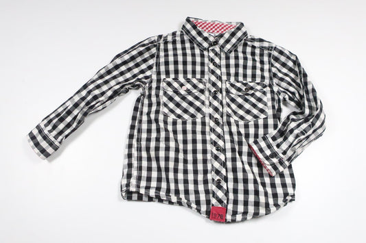 Checked shirt from Kappahl - Size 98 - Black