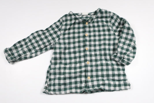 Checked tunic from H&amp;M - Size 74 - Green