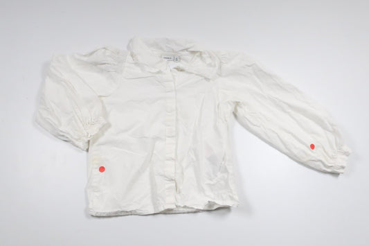 Blouse with collar from Name It - Size 104 - White