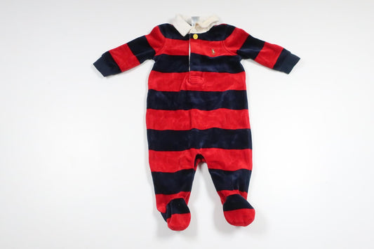 Striped fleece jumpsuit from Ralph Lauren - Size 62 - Multi
