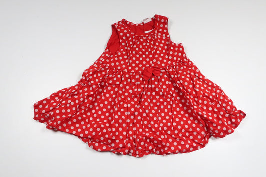 Polka dot dress from H&amp;M - Size 68 - Red