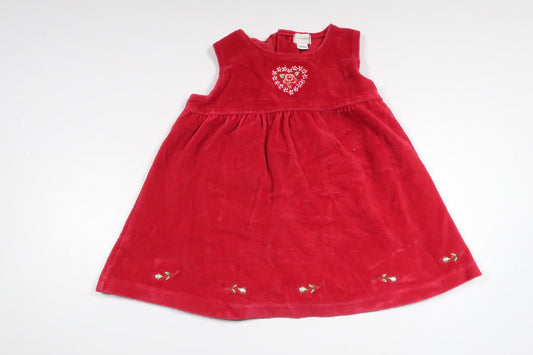 Fleece dress from My Wear Baby - Size 74/80 - Red