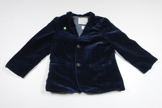 Velour blazer from Zara - Size 104 - Navy blue