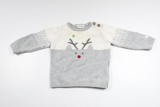 Knitted sweater from Newbie - Size 62 - Grey