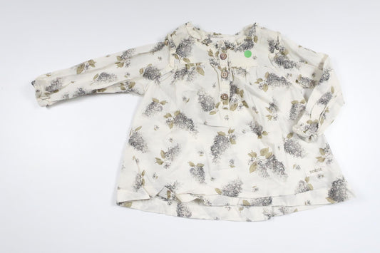 Floral tunic from Newbie - Size 68 - Off-white