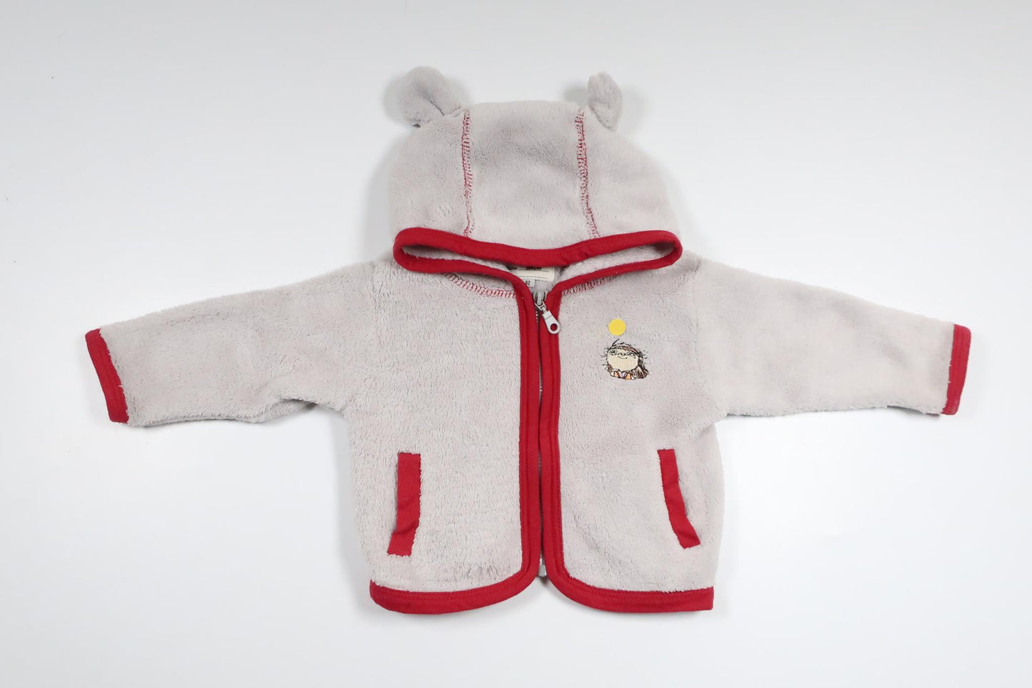 Fleece hooded jacket from Alfons Åberg - Size 62 - Grey