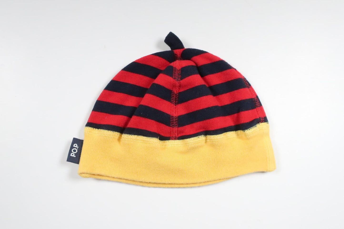 Striped hat from Polarn o. Pyret - Size 40/42 - Red