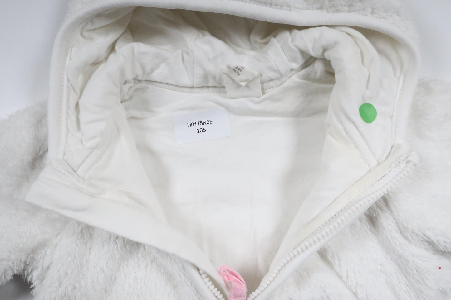 Fleece hoodie from H&M - Size 62 - White