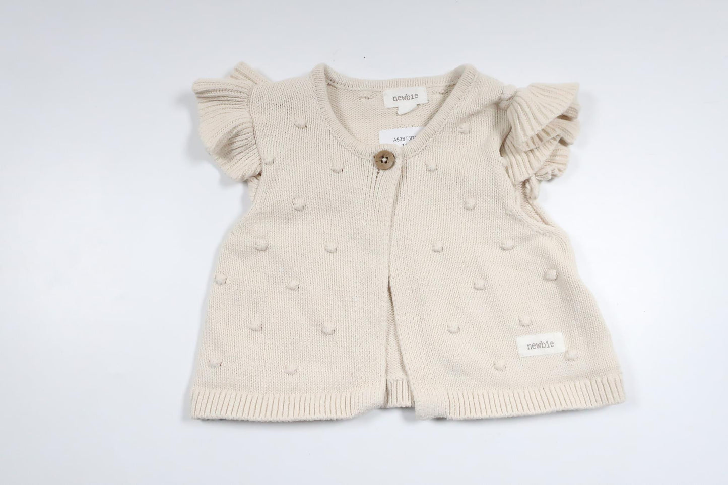 Knitted vest from Newbie - Size 80 - Off-white