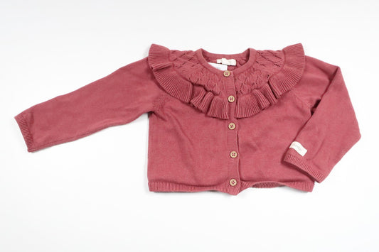 Knitted cardigan from Newbie - Size 74 - Purple