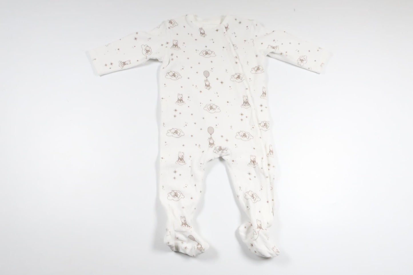 Fleece pajamas with Winnie the Pooh from H&M - Size 68/74 - White