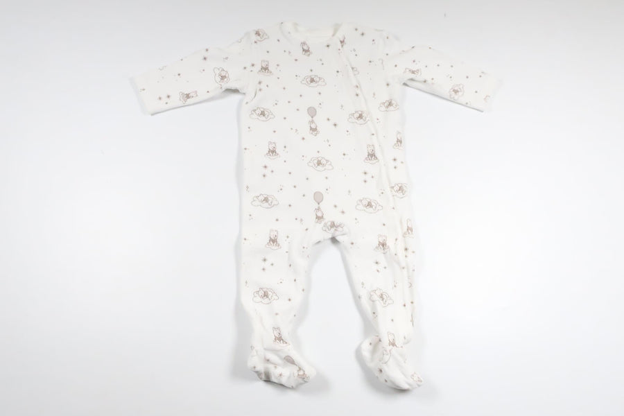 Fleece pajamas with Winnie the Pooh from H&M - Size 68/74 - White