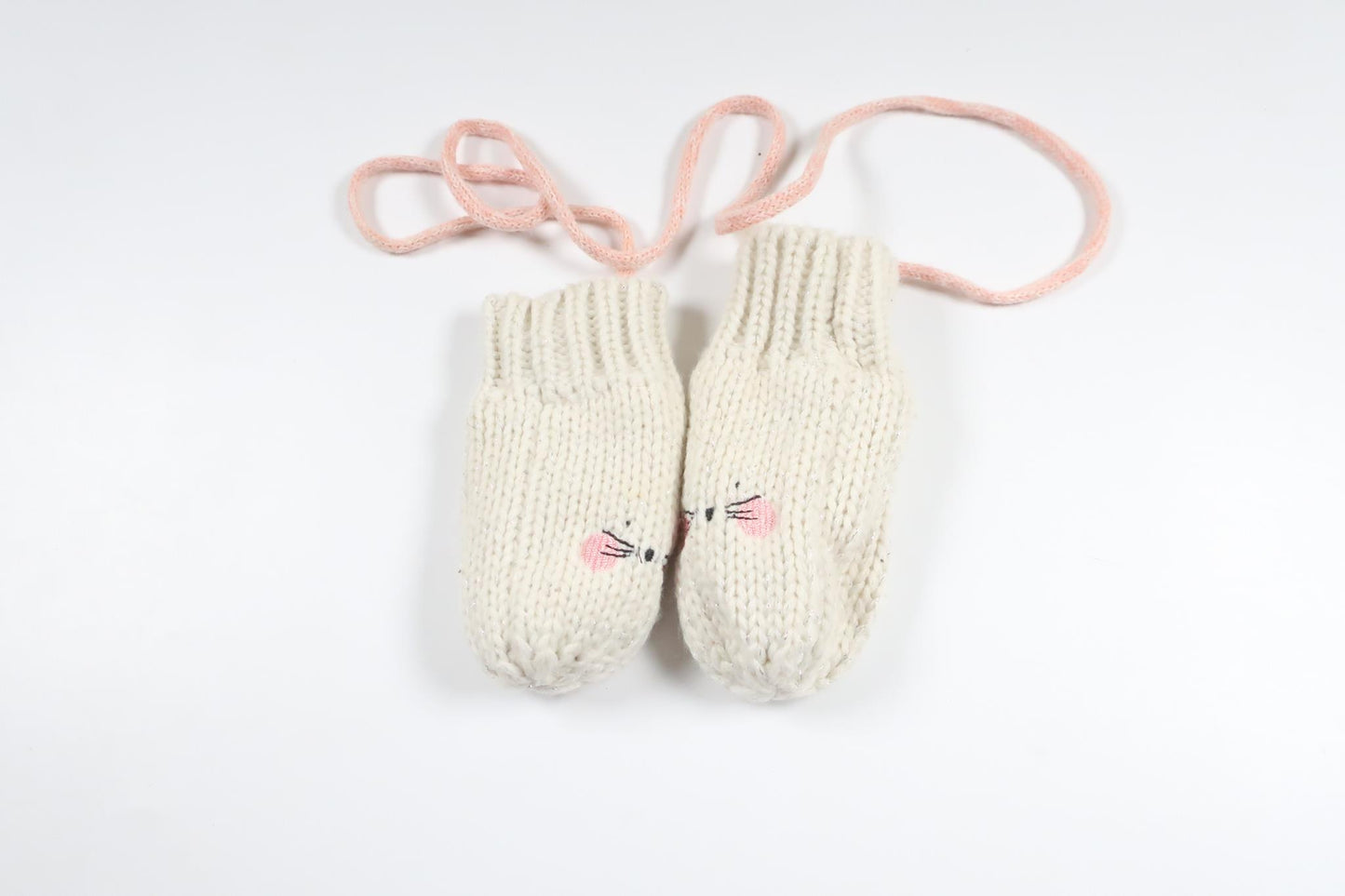 Fleece-lined mittens from Hema - Size 86/92 - White
