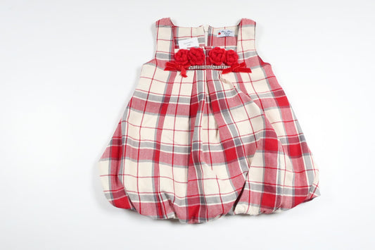 Checked dress from Newborn Elita - Size 68 - Red