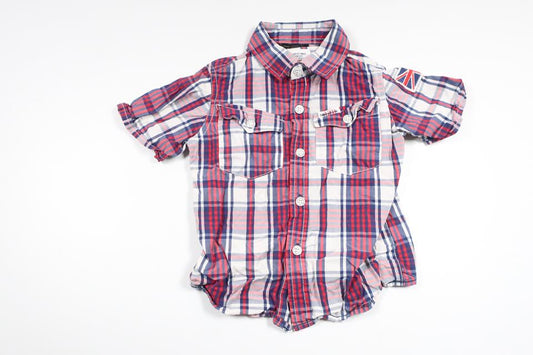 Checked shirt from Kappahl - Size 86 - Red