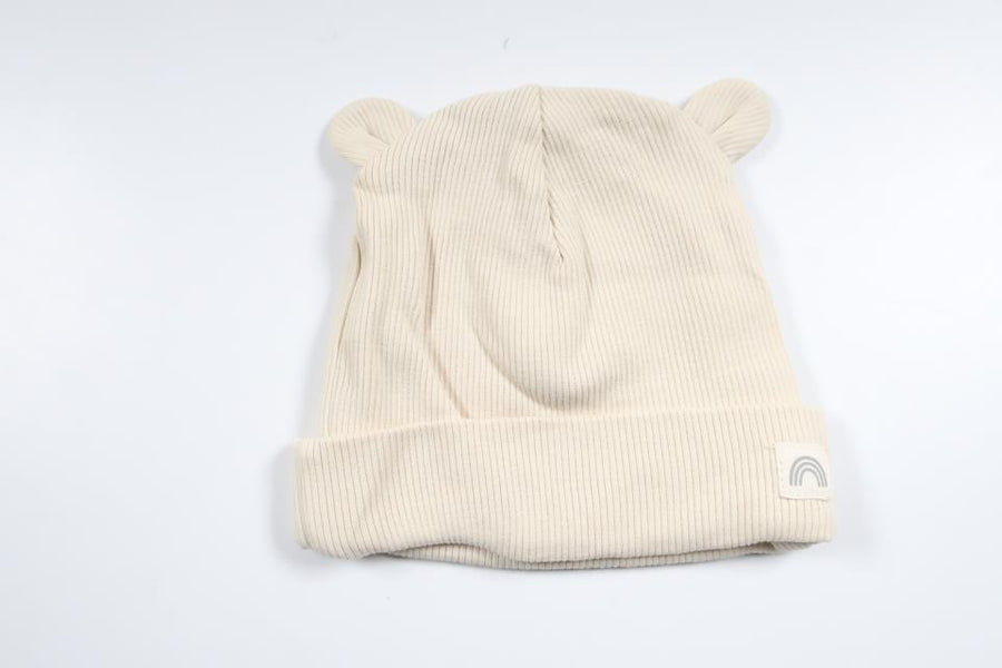 Ribbed hat from Lindex - Size 36/68 - Beige