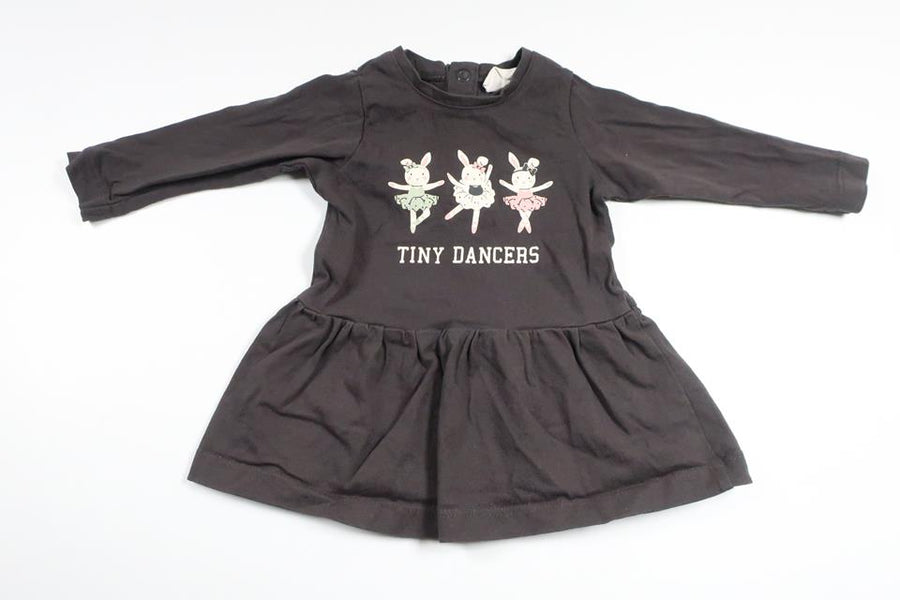 Dress with rabbits from Kappahl - Size 62 - Grey