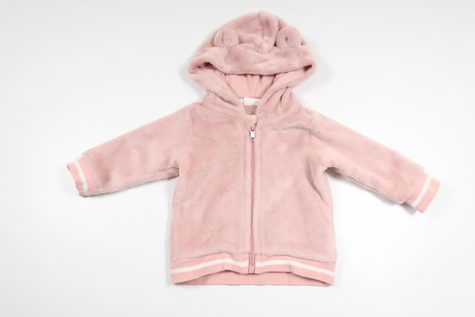 Fleece hooded jacket from Kappahl - Size 62 - Pink