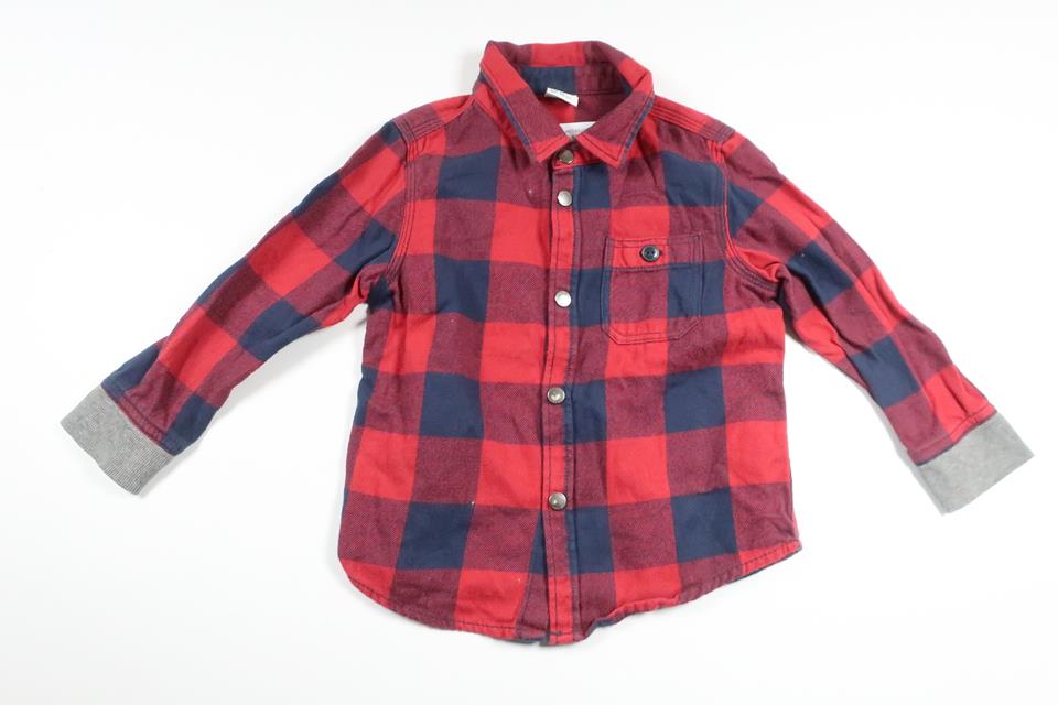 Checked shirt from Lindex - Size 92 - Red