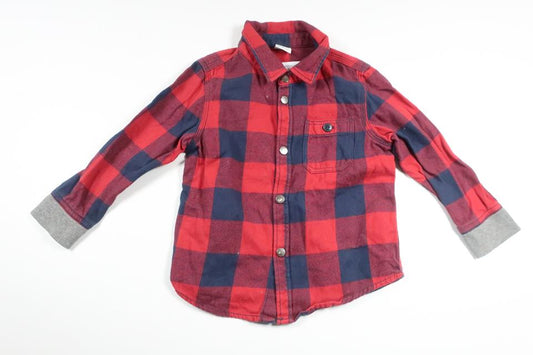 Checked shirt from Lindex - Size 92 - Red