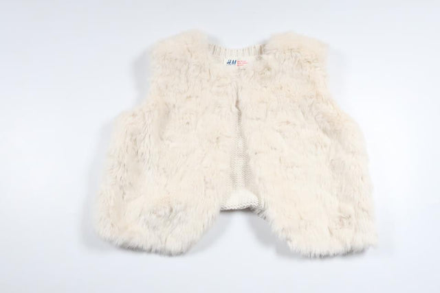 Faux fur vest from H&amp;M - Size 92 - White